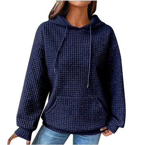 Angxiwan Tagesangebote Heute Sweatshirt Dress Damen Leichte Pullover Damen Tolle Oberteile Damen Weites Langarmshirt Damen Schwarze Hoodies Damen Grauer Pulli Damen von Angxiwan