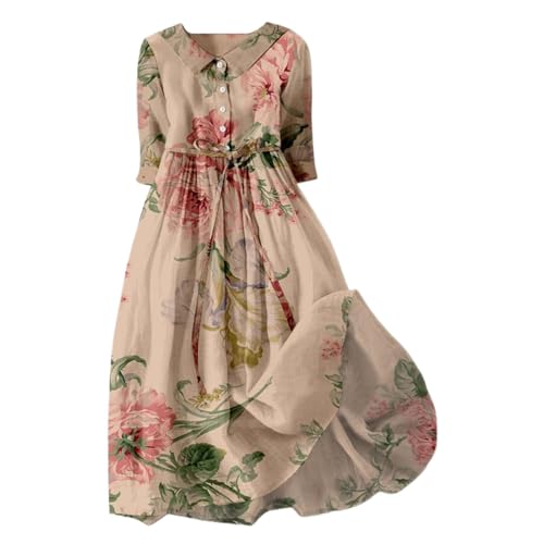 Angxiwan Verkaufsstand Flohmarkt Damen Sommerkleid Ärmellos V-Ausschnitt T-Shirt Dress Blumenmuster Leicht und Luftig Leinenkleid A-Linie Loose Bodycon Einfarbig Frauen Midikleid Teen Girls Angxiwan Verkaufsstand Flohmarkt Damen Sommerkleid Ärmellos V-Ausschnitt T-Shirt Dress Blumenmuster Leicht und Luftig Leinenkleid A-Linie Loose Bodycon Einfarbig Frauen Midikleid Teen Girls von Angxiwan