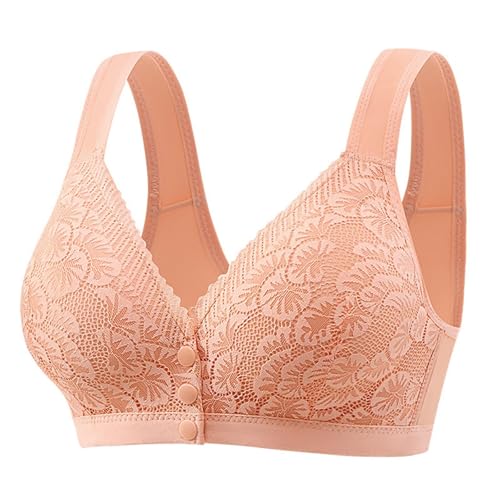 BH große brüste starker Halt 3er Set BH Damen Ohne Bügel Push Up Bralette Starker Halt Bequemer BHS Spitze Elegant Bra Vollschalen Breiten Trägern Unterwäsche Rückenfrei Sport Unterwäsch von Angxiwan