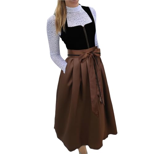 Dirndl Damen lang,Trachtenkleid Dirndlkleid Trachtenmode Midi Bayerisches Dirndl Kleid für Damen Lang Wiesn Outfit Elegant Retro Kleider Festlich für Bierfest Oktoberfest von Angxiwan
