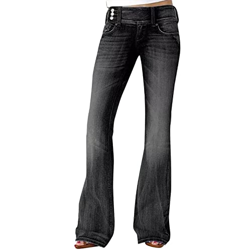 Jeans Damen Stretch Boyfriend Stil Pants Loose Hosen Mode Hüftjeans Skinny Fit Trachtenjeans Große Größen Trachtenjeans von Angxiwan