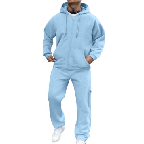 TracksuitAngxiwan Jogginganzug Trainingsanzug Herren Einfarbig Y2K Gym Sportanzug Bequem Für Atmungsaktiv Fit​ FreizeitanzugHerren Jogginganzug von Angxiwan