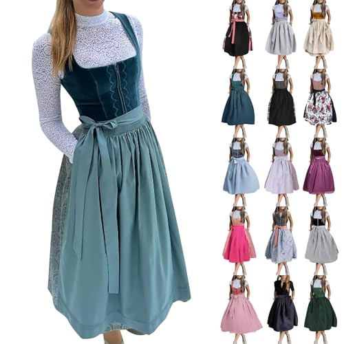 dirndlschürzen,Trachtenkleid Dirndlkleid Trachtenmode Midi Bayerisches Dirndl Kleid für Damen Lang Wiesn Outfit Elegant Retro Kleider Festlich für Bierfest Oktoberfest dirndlschürzen,Trachtenkleid Dirndlkleid Trachtenmode Midi Bayerisches Dirndl Kleid für Damen Lang Wiesn Outfit Elegant Retro Kleider Festlich für Bierfest Oktoberfest von Angxiwan