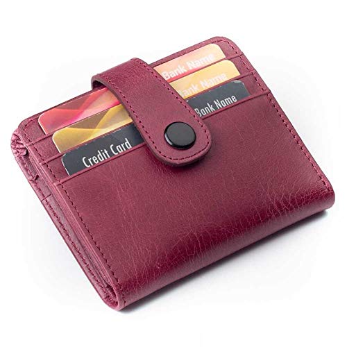 Ani Yuzuk Men's Cosmopolit Tri-Fold Wallet, Burgund, 9 cm x 10.5 cm x 1.5 cm von Anı Yüzük