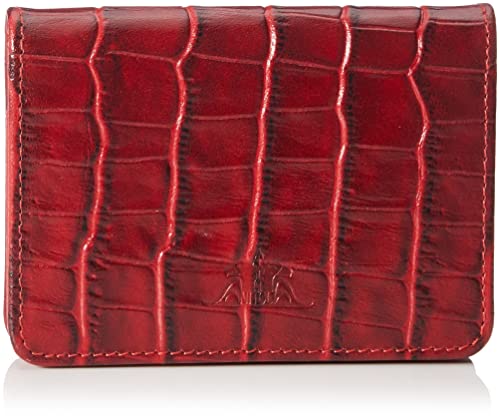 Ani Yuzuk Men's Luis Bi-Fold Wallet, Red, 7 cm x 10 cm x 1.5 cm von Ani Yuzuk