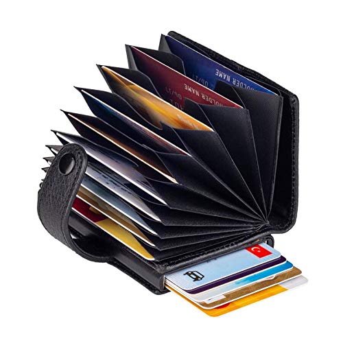 Ani Yuzuk Men's React Bi-Fold Wallet, Schwarz, 7 cm x 9.5 cm x 2.5 cm von Anı Yüzük