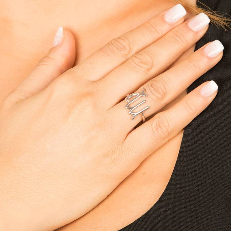 Jungfrau Sternzeichen Zeichen Schmuck 14 K Gold Ring, Astrologie Schmuck, Horoskop Weihnachts-Geschenk-Ringe von AniJewelryDesign