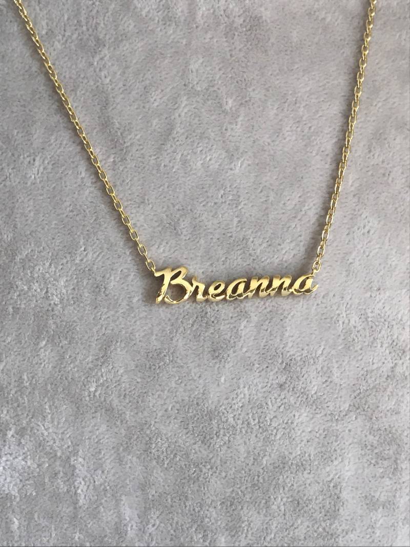 Personalisierte Namenskette Brautjungfer Namenskette, Personalisierte Halskette, Benutzerdefinierte Benutzerdefinierte Gold von AniJewelryDesign