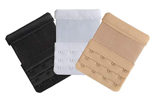 AniKigu Damen BH Verlängerungen 4 Haken Bra Extender 4 Hook Weich Bequeme BH Träger Verlängerung von AniKigu