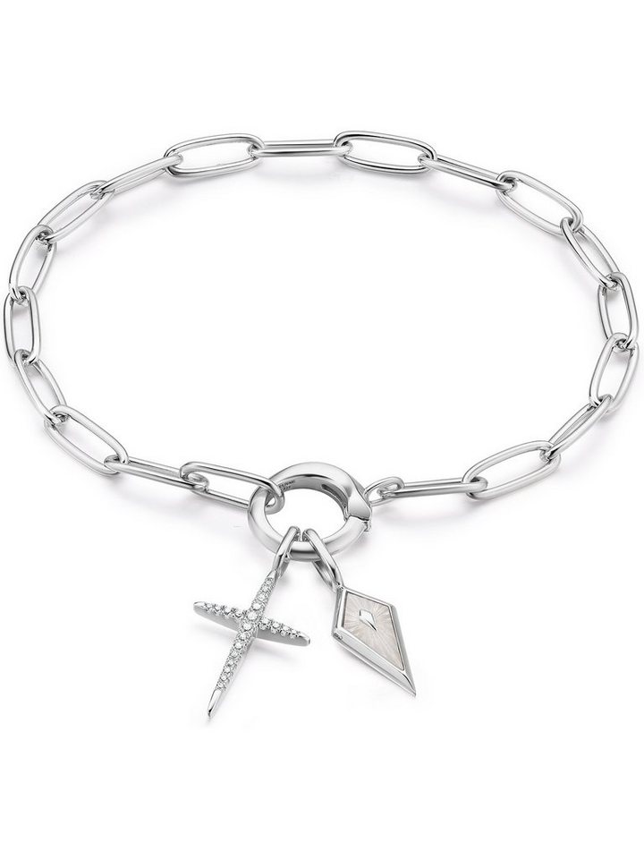 Ania Haie Armband Ania Haie Damen-Armband 925er Silber Kreuz, Dancing Star von Ania Haie