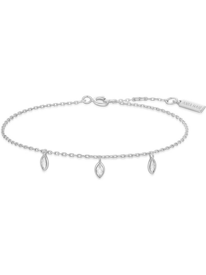 Ania Haie Armband Ania Haie Damen-Armband 925er Silber 3 Zirkonia von Ania Haie