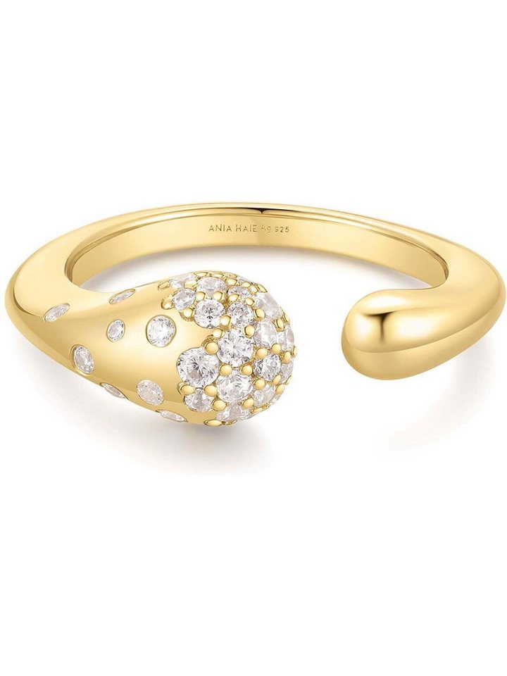Ania Haie Fingerring Ania Haie Damen-Damenring 925er Silber Zirkonia, Zirkonia von Ania Haie