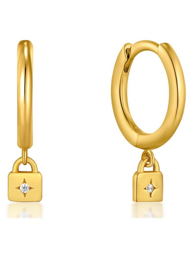 Ania Haie Paar Creolen Ania Haie Damen-Creolen 925er Silber Zirkonia (Paar) von Ania Haie