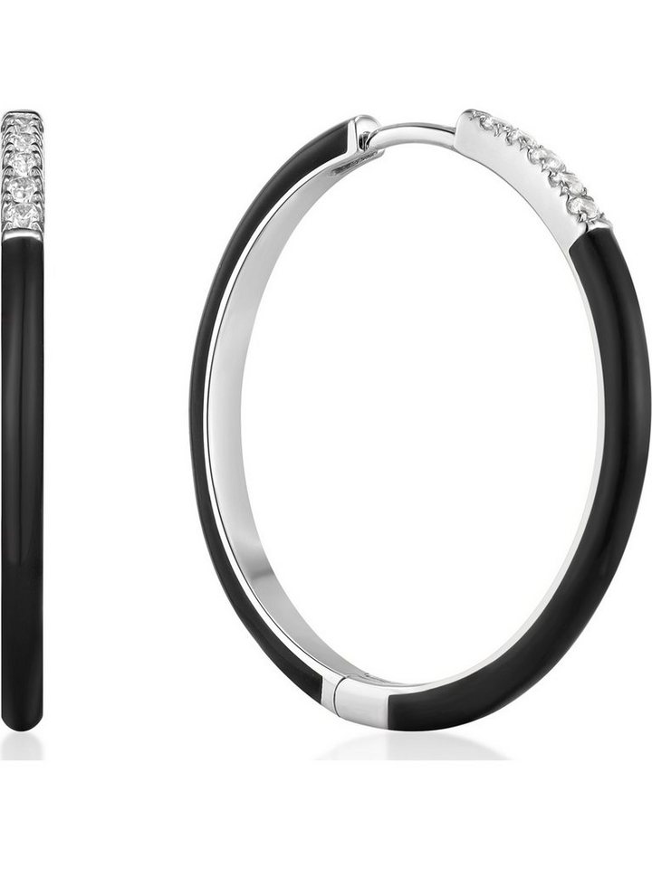 Ania Haie Paar Creolen Ania Haie Damen-Creolen 925er Silber Zirkonia (Paar) von Ania Haie