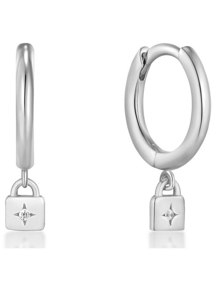 Ania Haie Paar Creolen Ania Haie Damen-Creolen 925er Silber Zirkonia (Paar) von Ania Haie