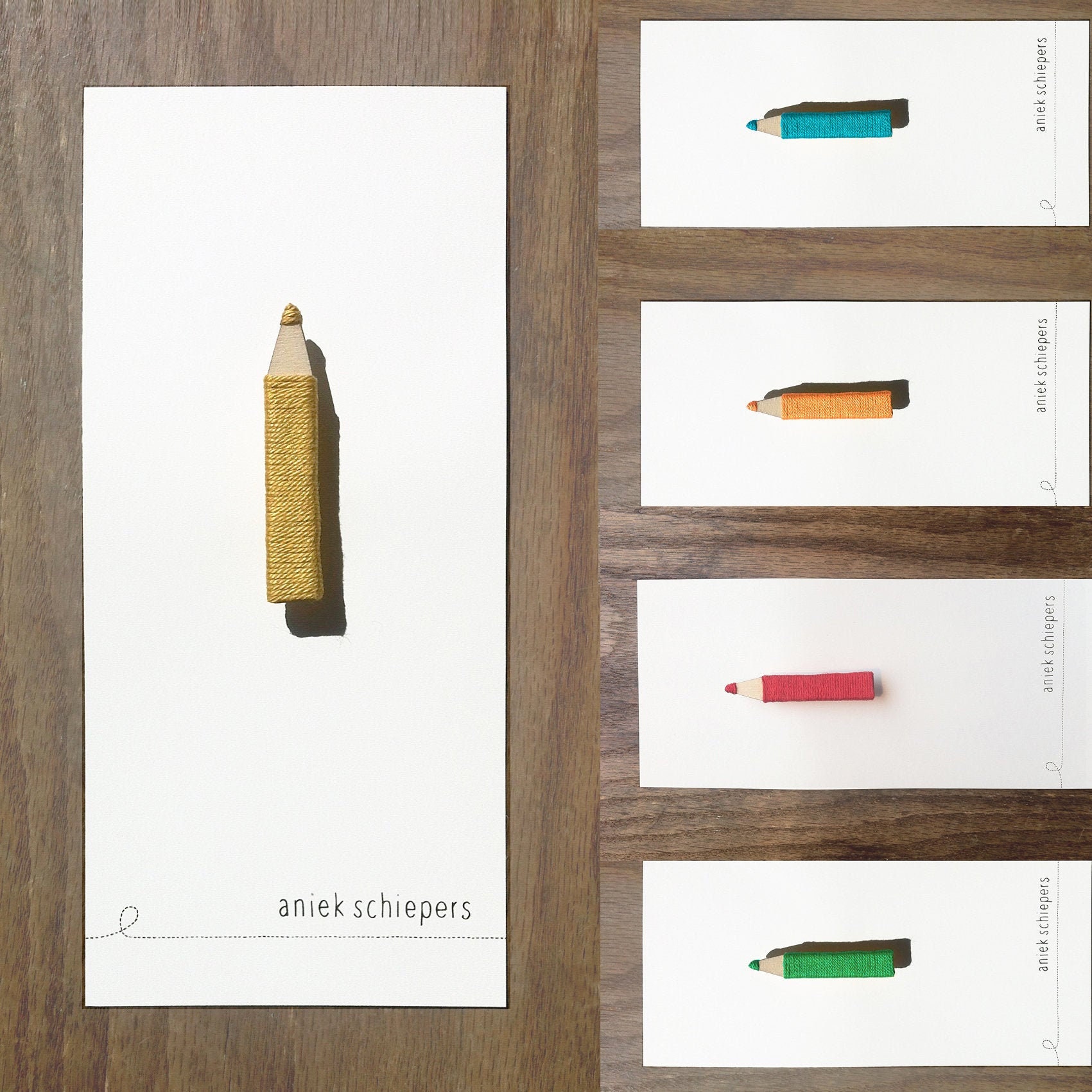 Bleistiftbrosche von AniekSchiepers