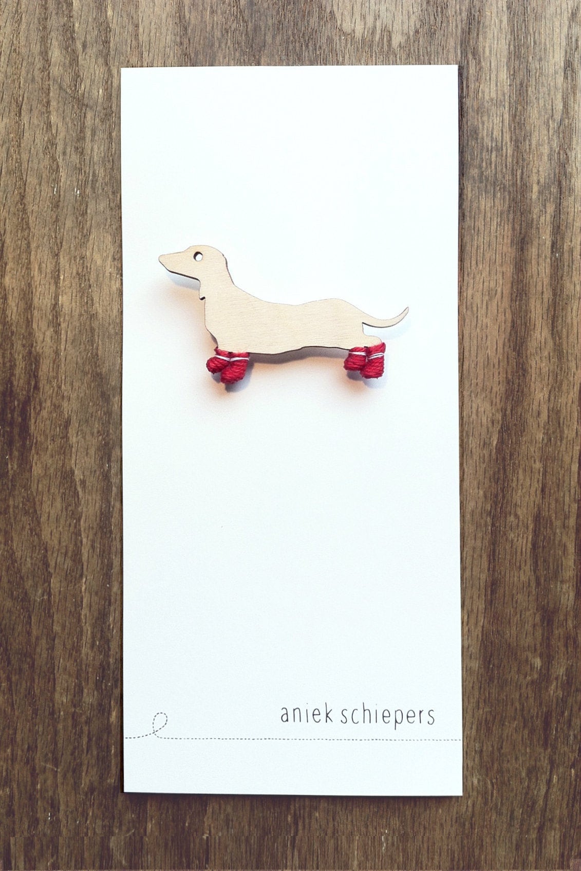 Dackel-Brosche von AniekSchiepers