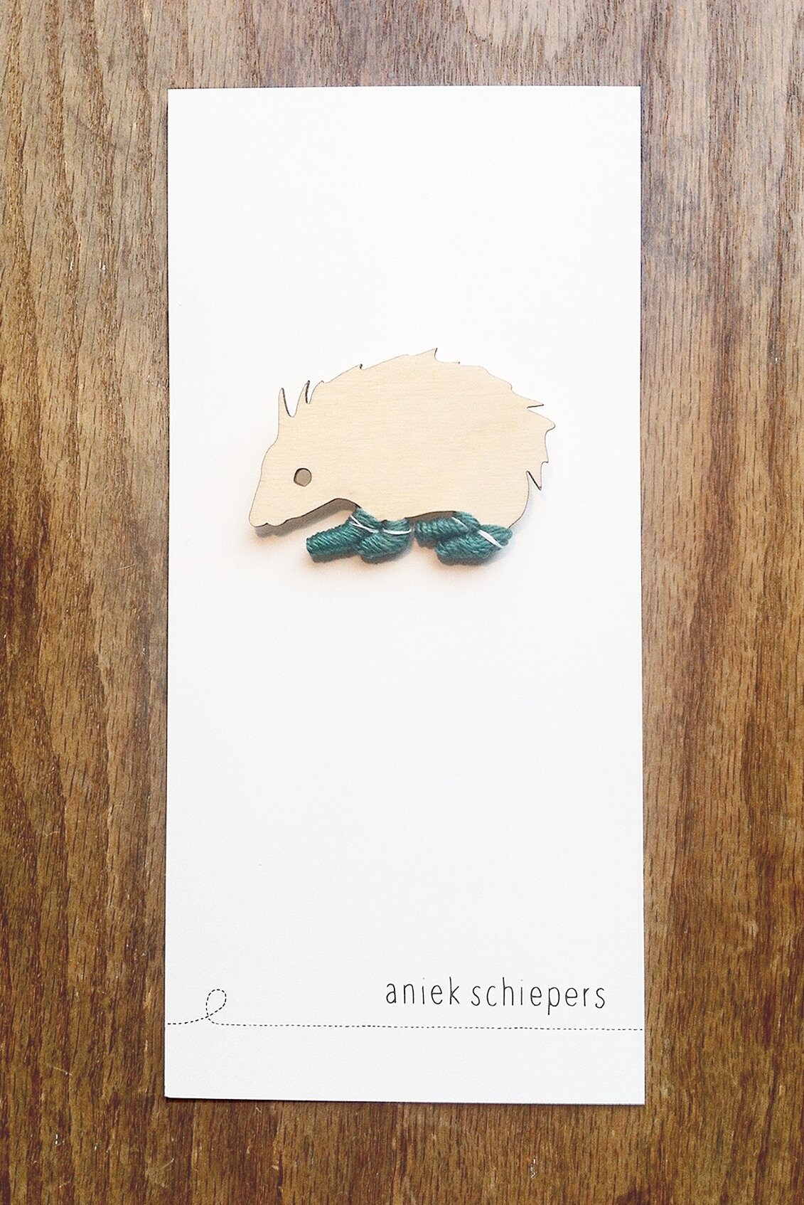 Igel-Brosche von AniekSchiepers