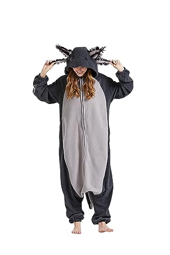 Axolotl Animal Onesie, Adult Unisex Jumpsuit, Carnival Costume, Halloween Pyjamas, Cosplay Pyjamas von Anikigu