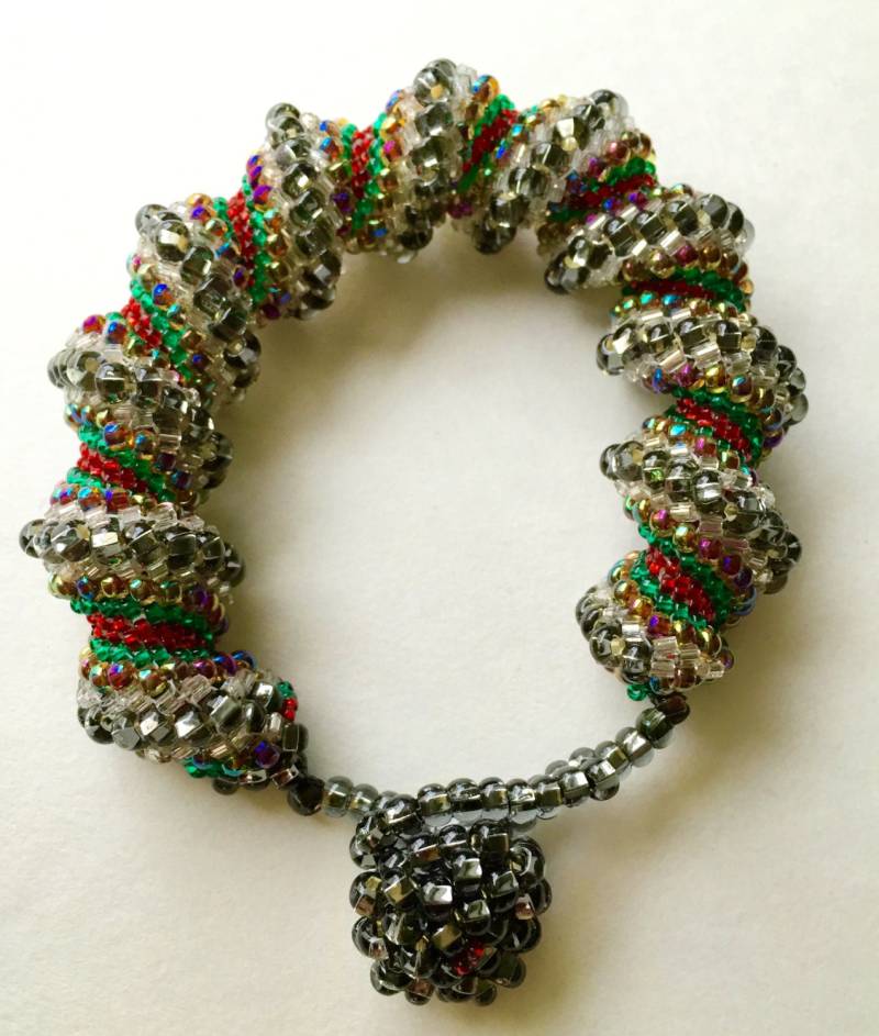 Boho Armband, Geschenk Für Mutter, Perlen Seed Bead Cellini Spirale Ihr Statement Kristall-Perlen von AnimaGemsandJewels