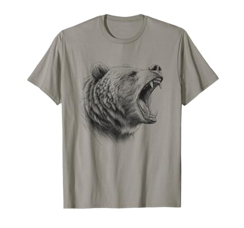 Design „Brüllender Grizzlybär“ für ihn T-Shirt Design „Brüllender Grizzlybär“ für ihn T-Shirt von Animal Lover Themed Graphic Art Designs