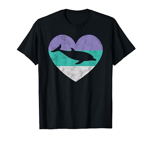 Delfin Geschenk Shirt für Frauen & Mädchen Retro niedlich T-Shirt von Animal Pet Shirts And Hoodies Retro Vintage Gifts