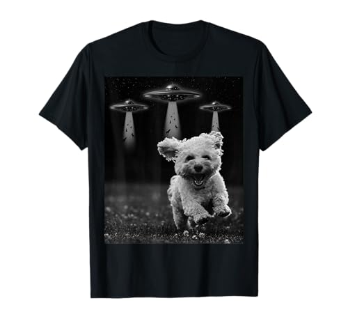 Lustiger Goldendoodle Alien UFO Hund Mama Papa T-Shirt von Animal UFO designs