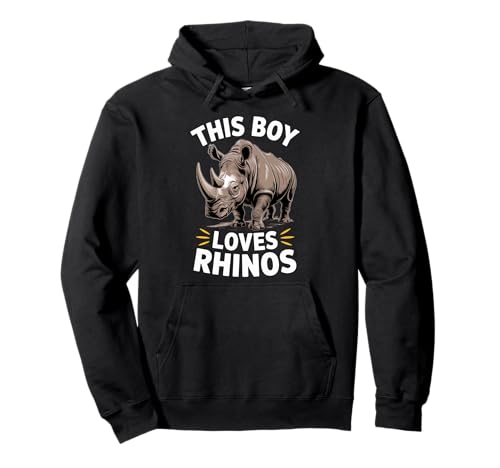 Niedliches Nashorn-Erhaltungsdesign, This Boy Loves Nashorns Pullover Hoodie Niedliches Nashorn-Erhaltungsdesign, This Boy Loves Nashorns Pullover Hoodie von Animal and Wildlife Lovers Designs