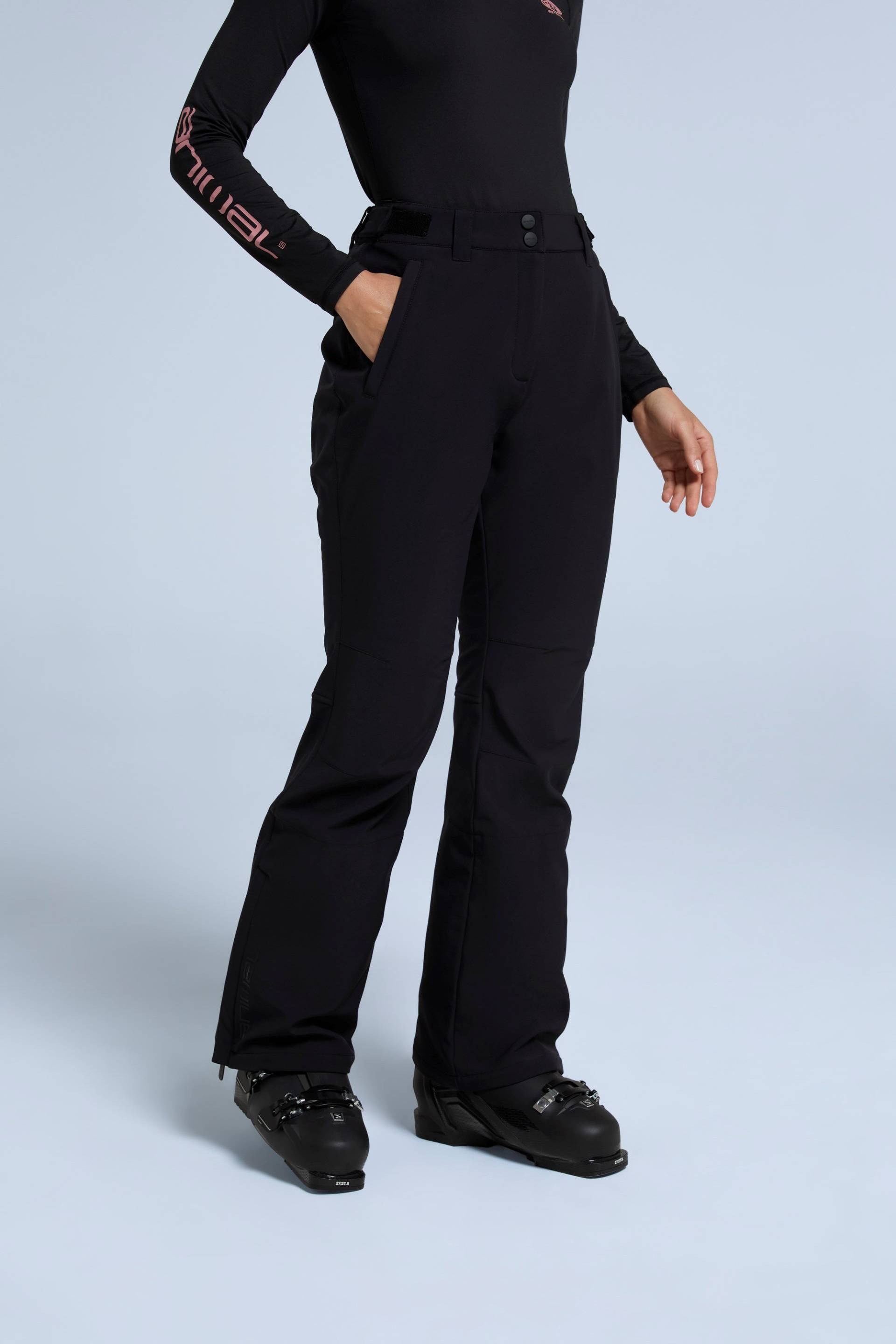 Alpine Recycelte Slim-Fit Damen Skihose - Schwarz von Animal