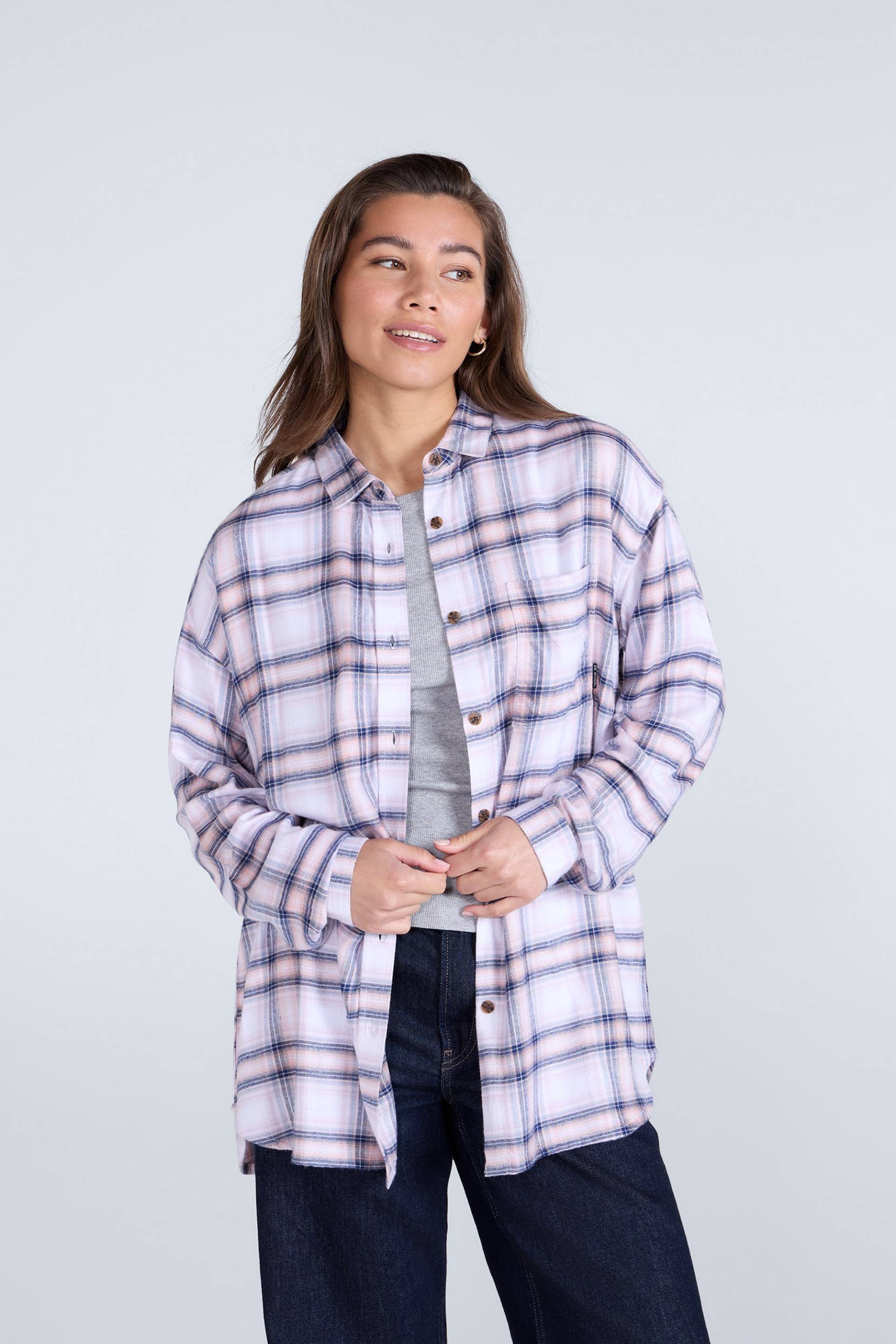 Animal Womens Supersoft Masie Relaxed Fit Shirt - Dunkel Lila von Animal