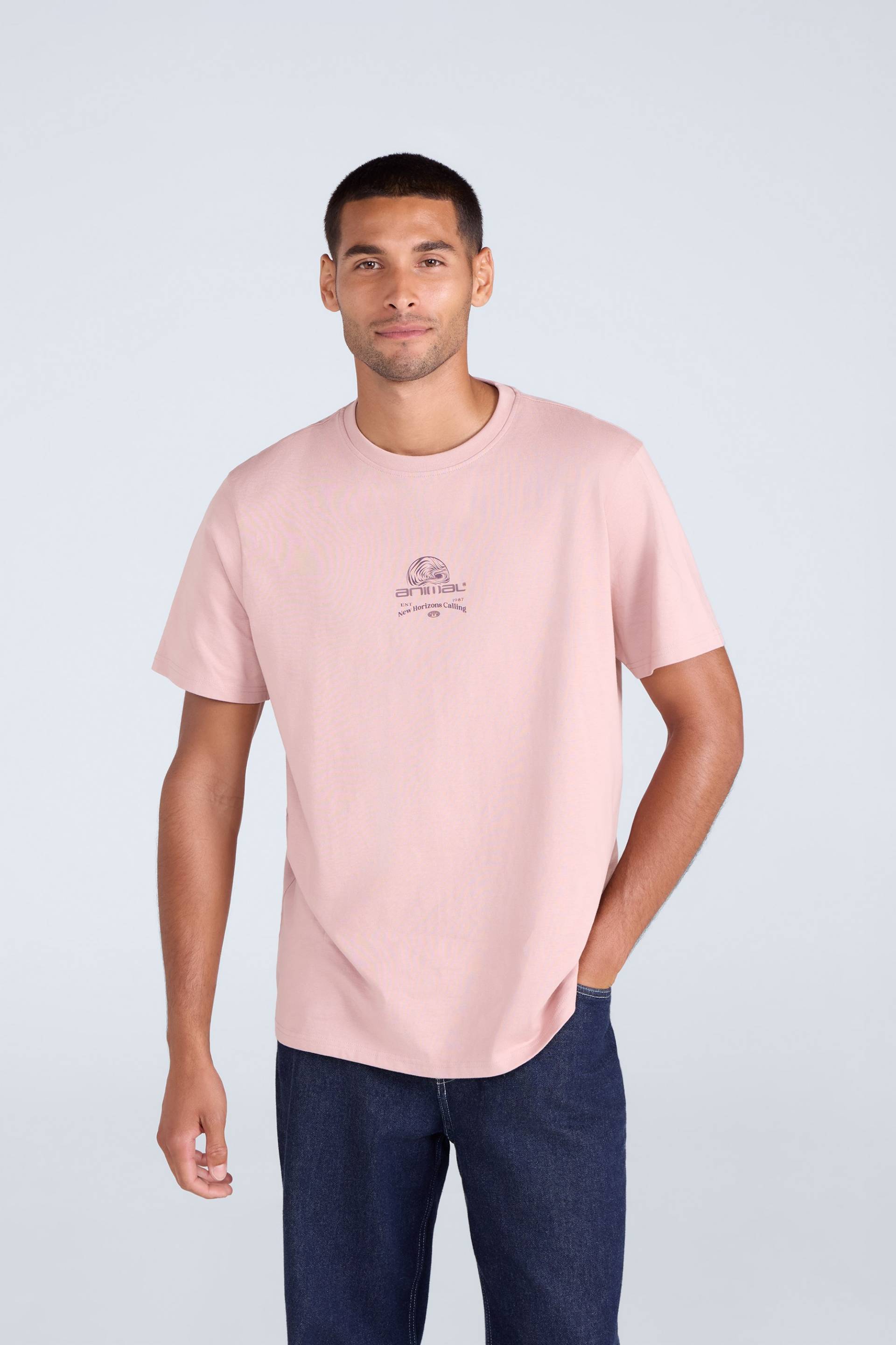 Chase Herren T-Shirt - Rosa von Animal