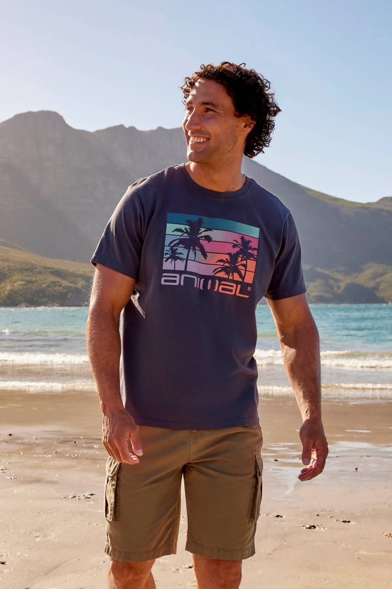 Classico Wave Herren T-Shirt - Grau von Animal