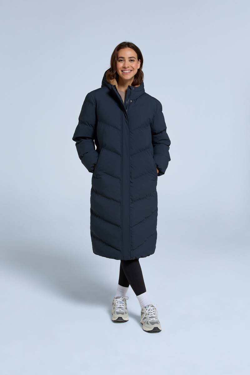 Cocoon Wattierter Damenmantel mit Borgfutter - Marineblau Cocoon Wattierter Damenmantel mit Borgfutter - Marineblau von Animal
