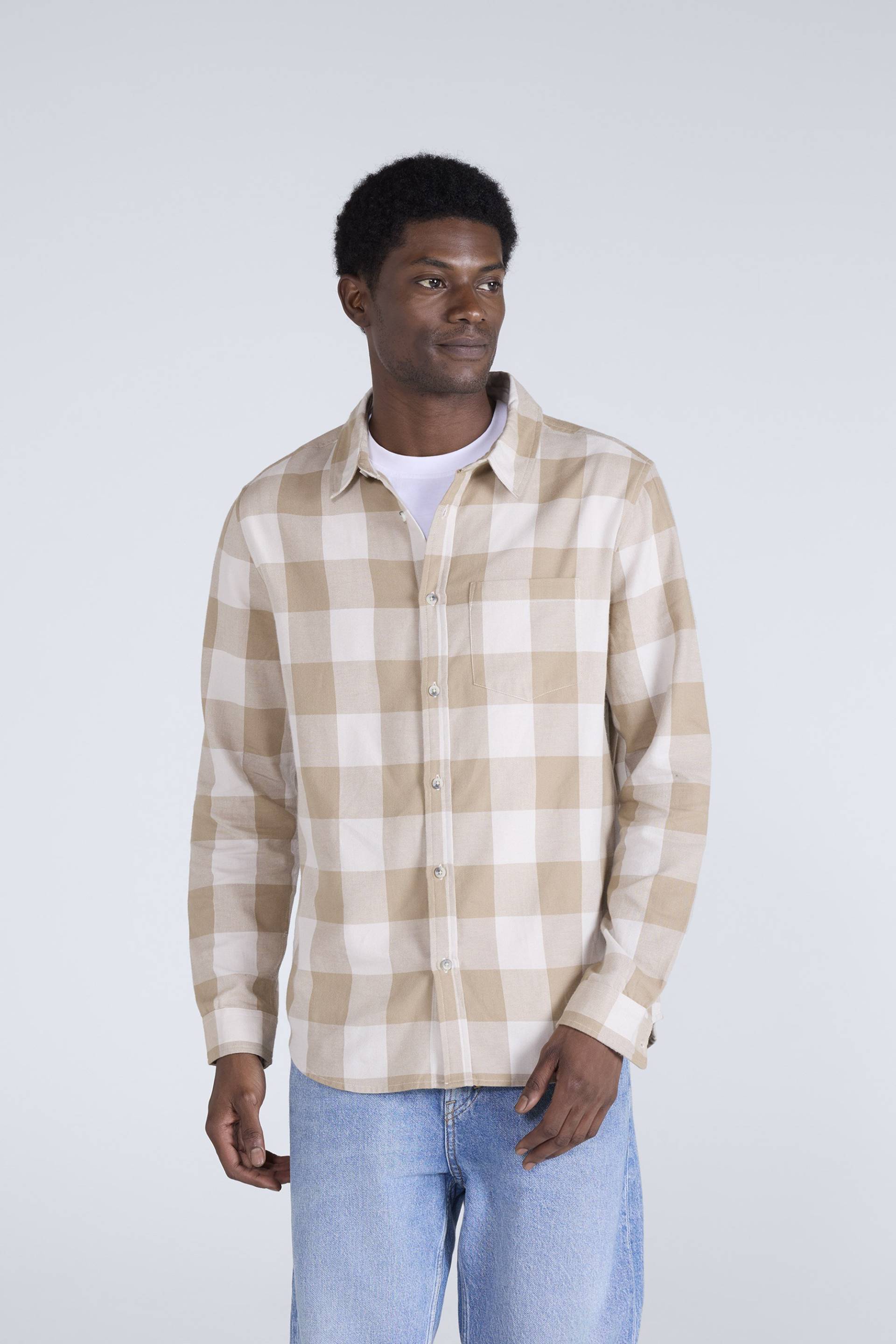 Cove Herren Flanellhemd - Cremefarben Cove Herren Flanellhemd - Cremefarben von Animal