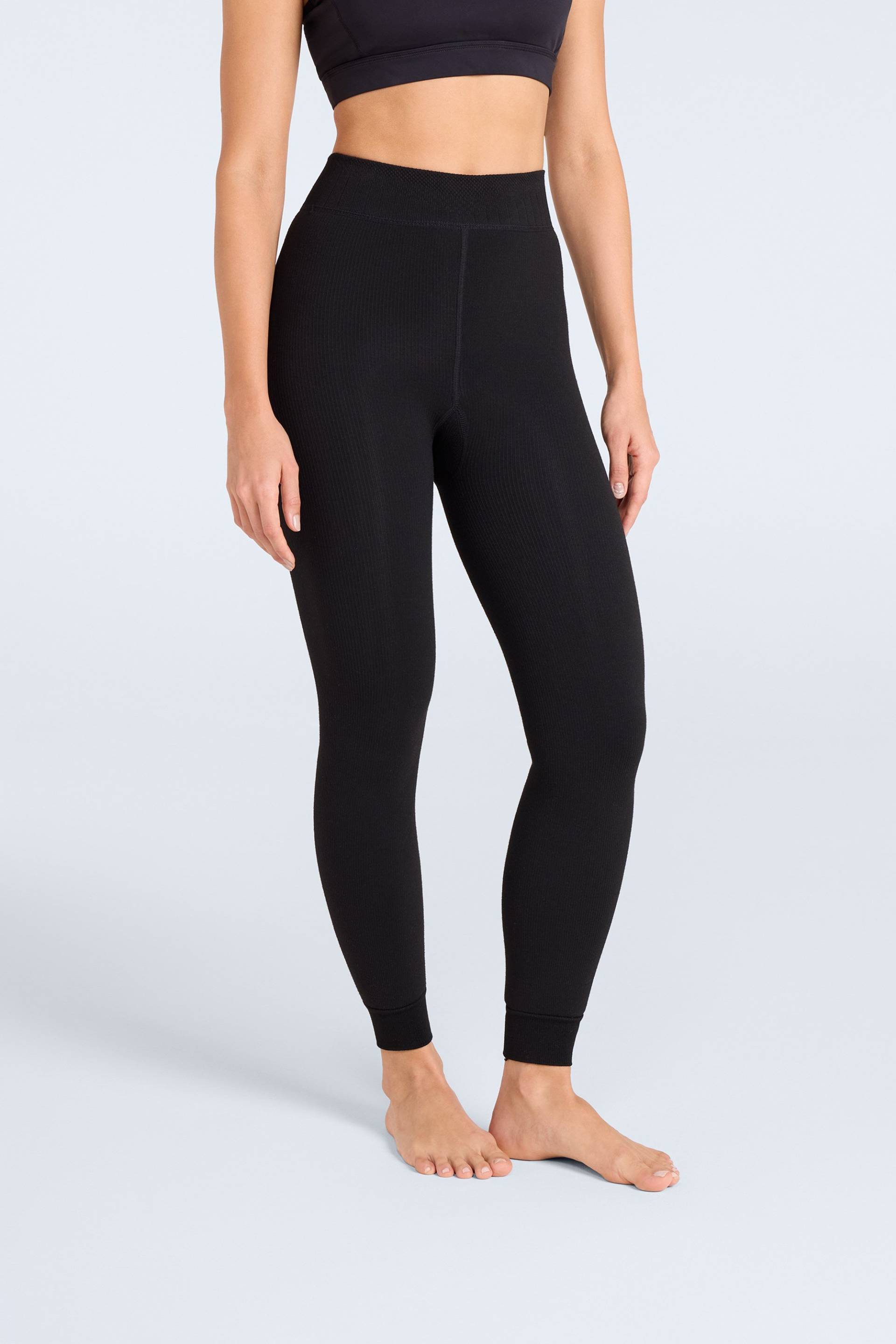 Damen-Leggings mit Fleecefutter, schweres Material - Schwarz von Animal