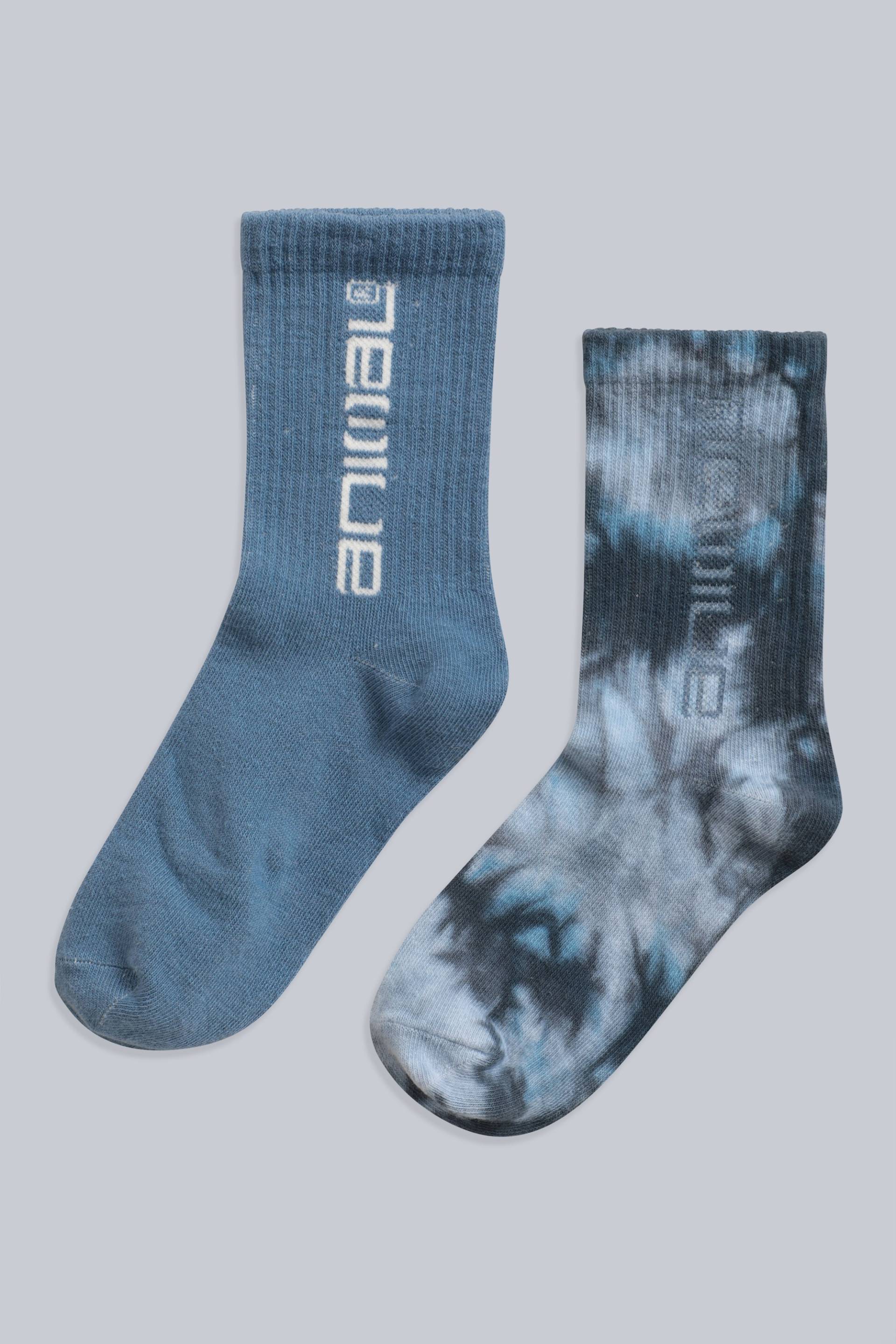 Danny Bio-Baumwoll Kindersocken mit Batikmuster - Blau von Animal