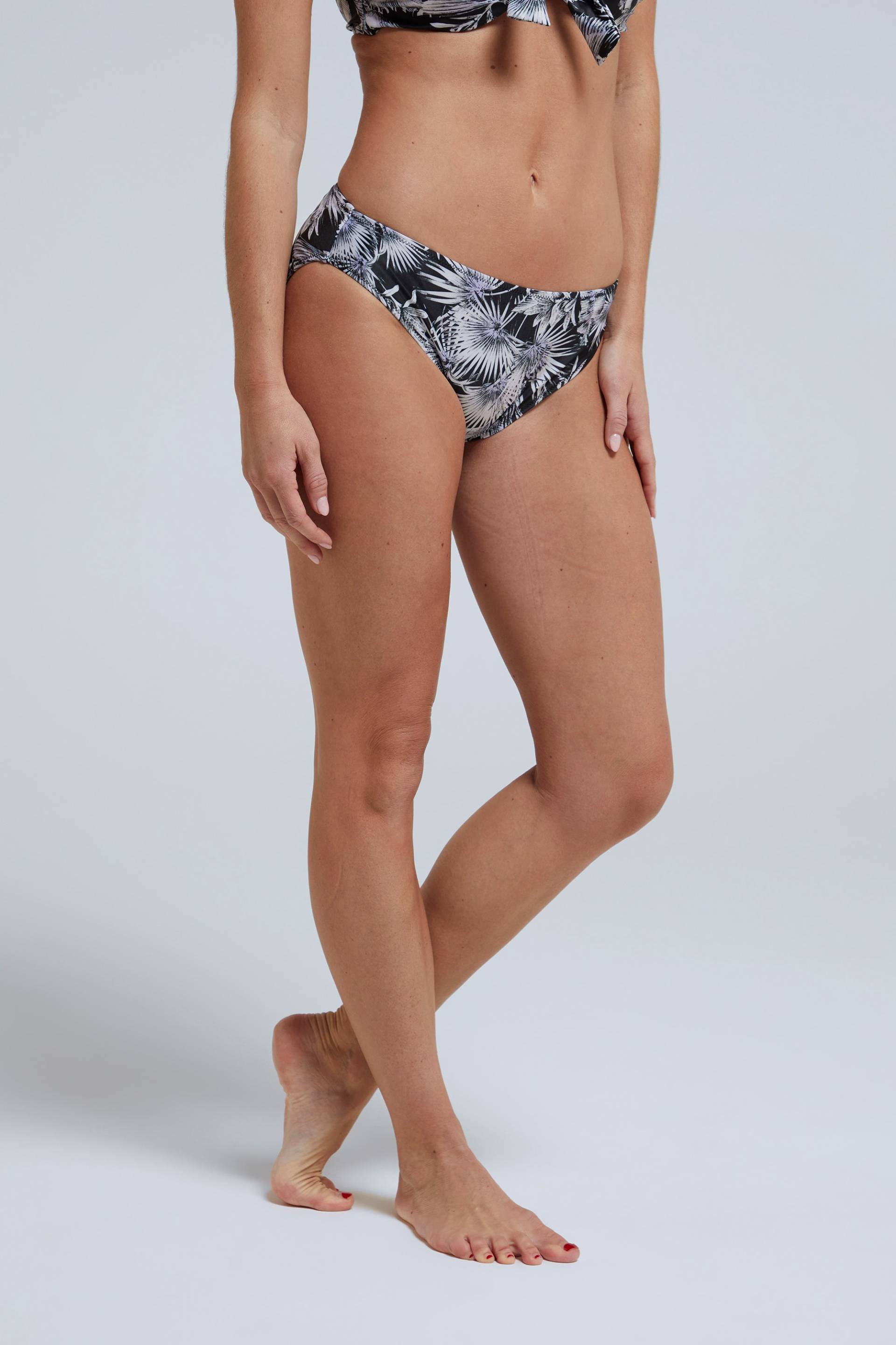 Docks Gemusterte Damen Bikini-Hose - Schwarz/Weiß von Animal