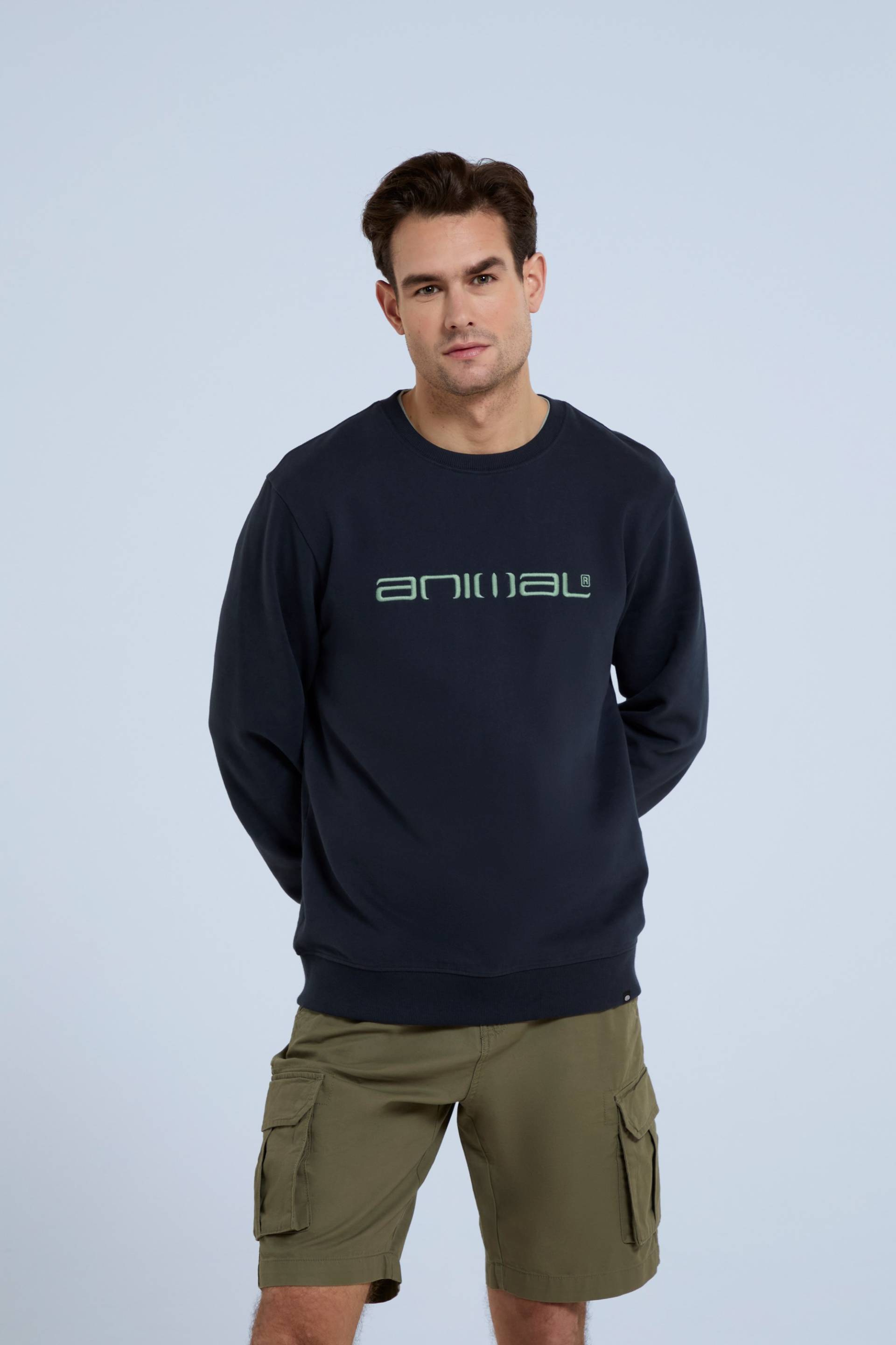 Driver Herren Bio-Baumwoll Sweatshirt - Marineblau von Animal