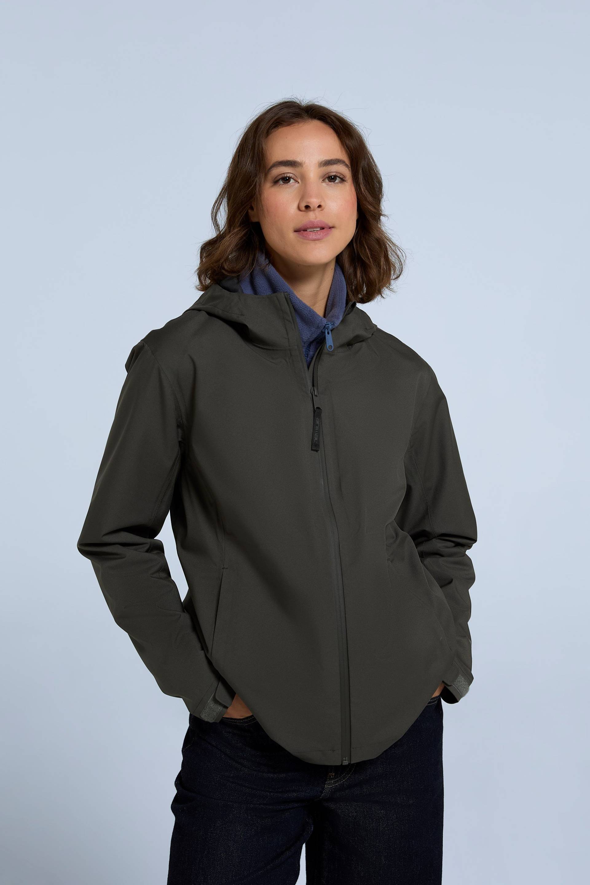 Elements Wasserdichte Damenjacke - Dunkel-Khaki von Animal