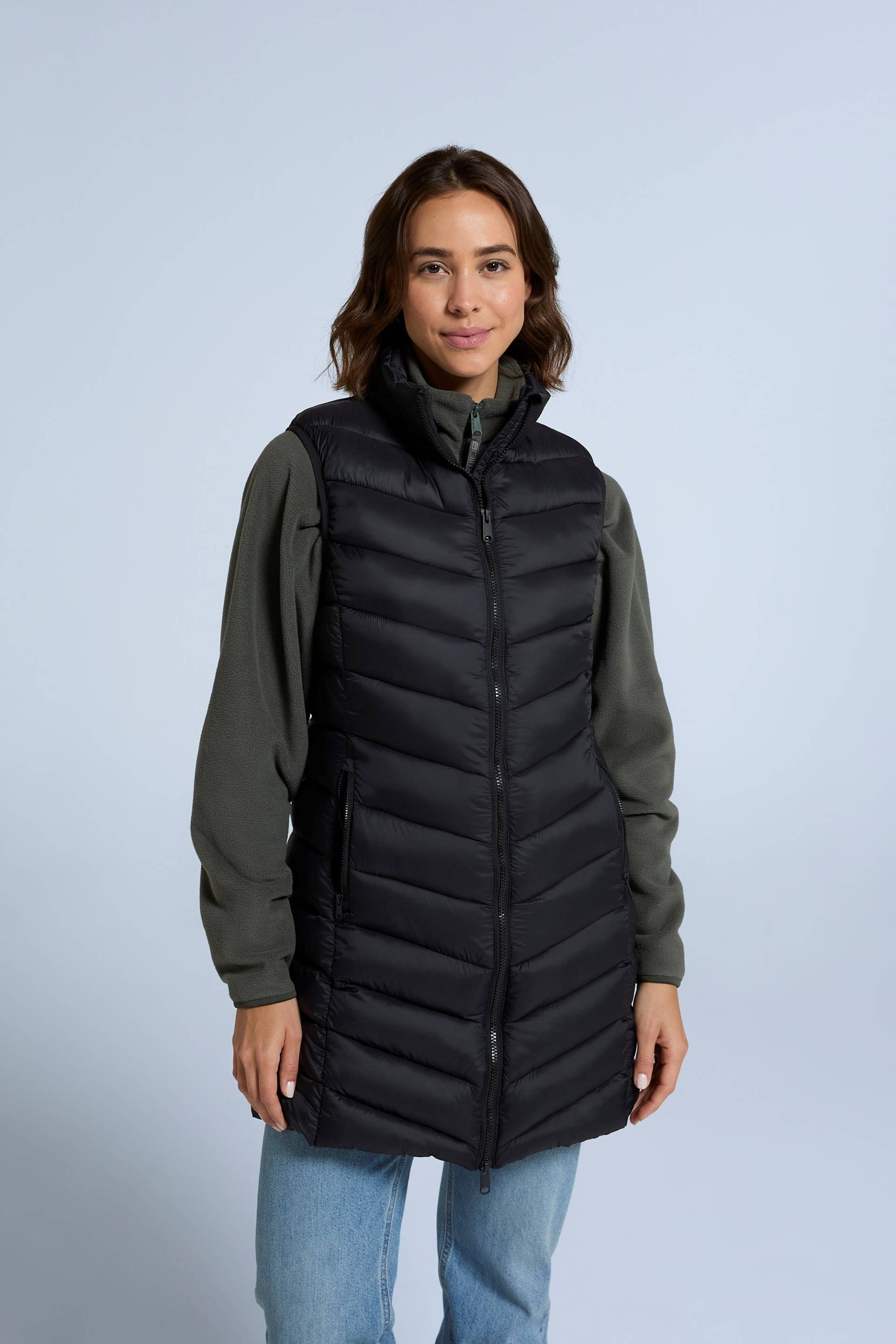 Frankie Longline Wattierte Damenweste - Schwarz Frankie Longline Wattierte Damenweste - Schwarz von Animal