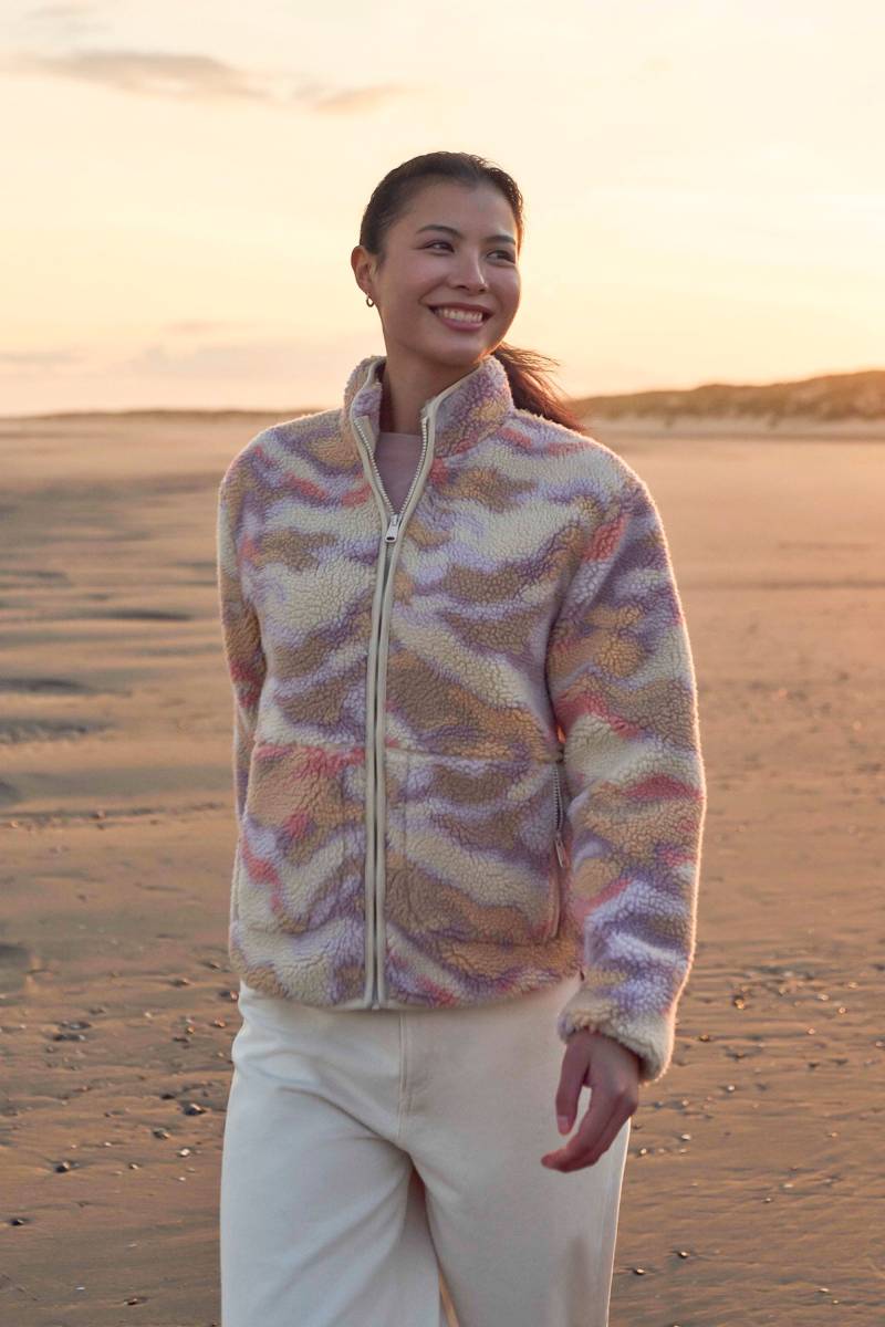 Hennie Gemusterte Borgjacke für Damen - Rosa von Animal