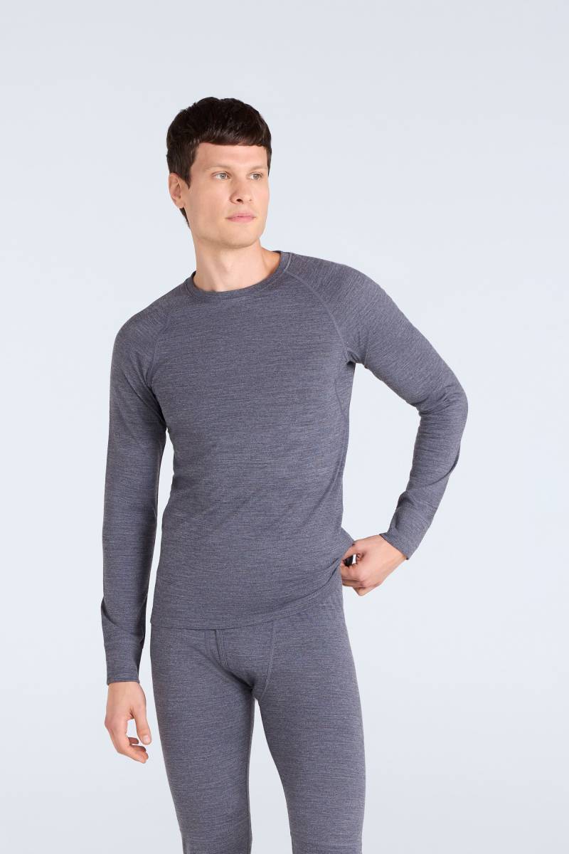 Herren Merino-Baselayer-Oberteil - Grau Herren Merino-Baselayer-Oberteil - Grau von Animal