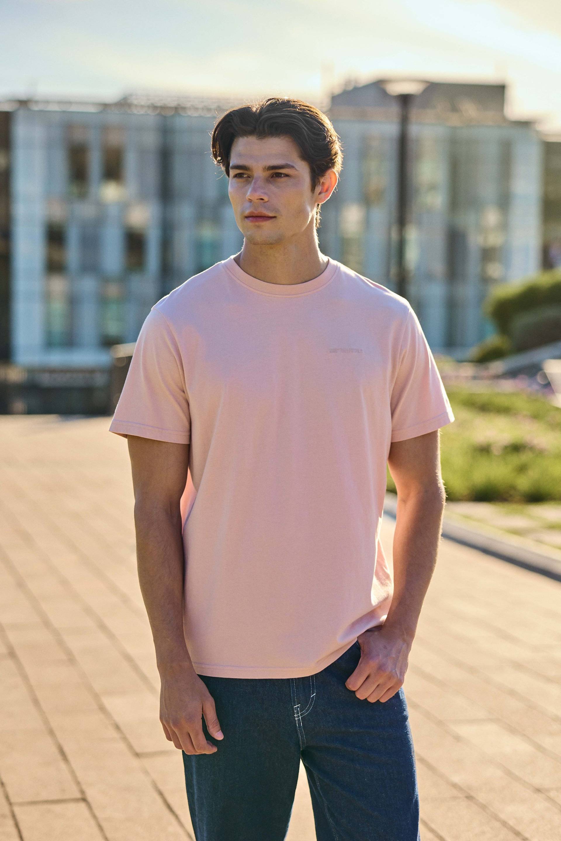Icon Einfarbiges Herren T-Shirt - Rosa Icon Einfarbiges Herren T-Shirt - Rosa von Animal