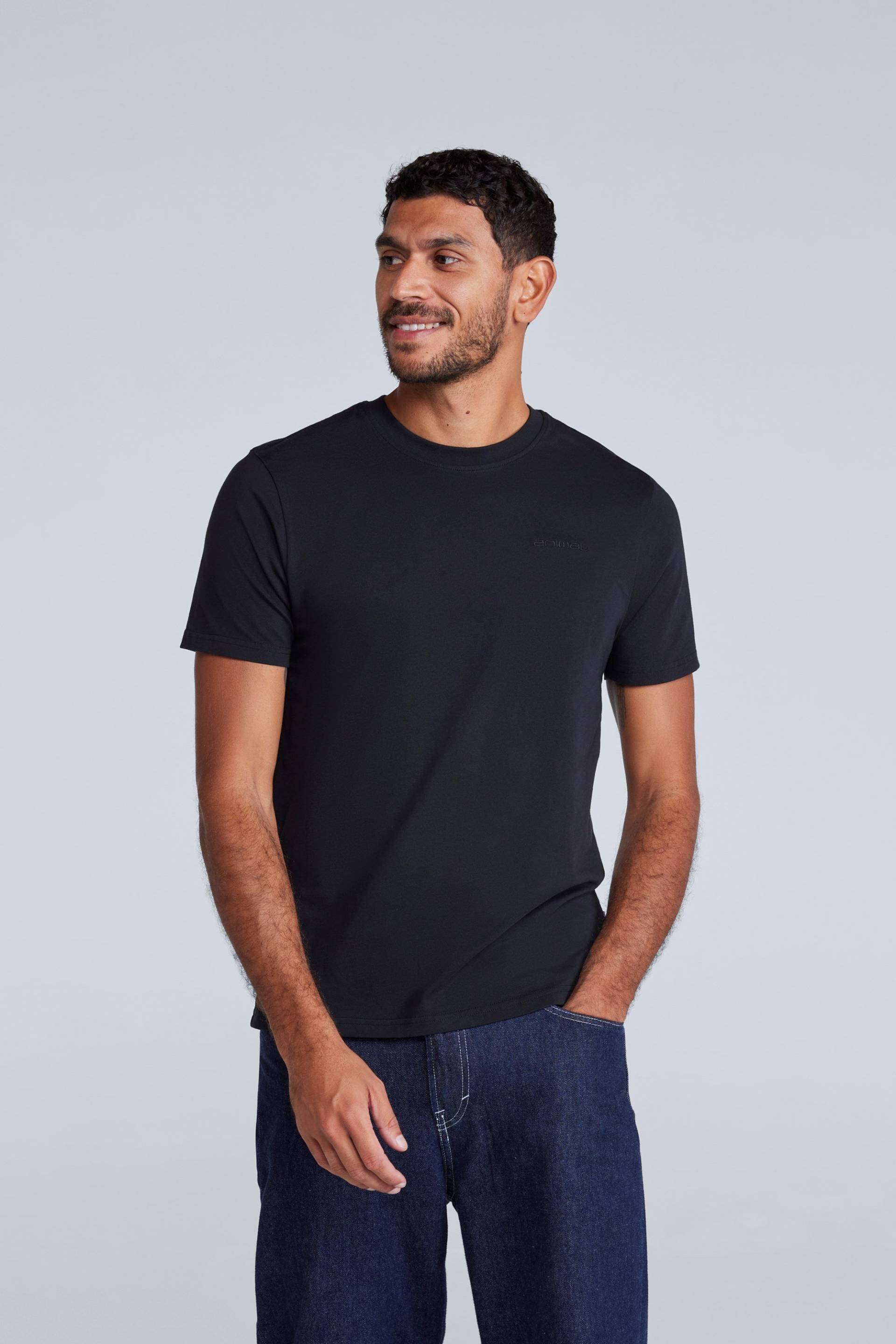 Icon Herren Slim-Fit T-Shirt - Schwarz von Animal