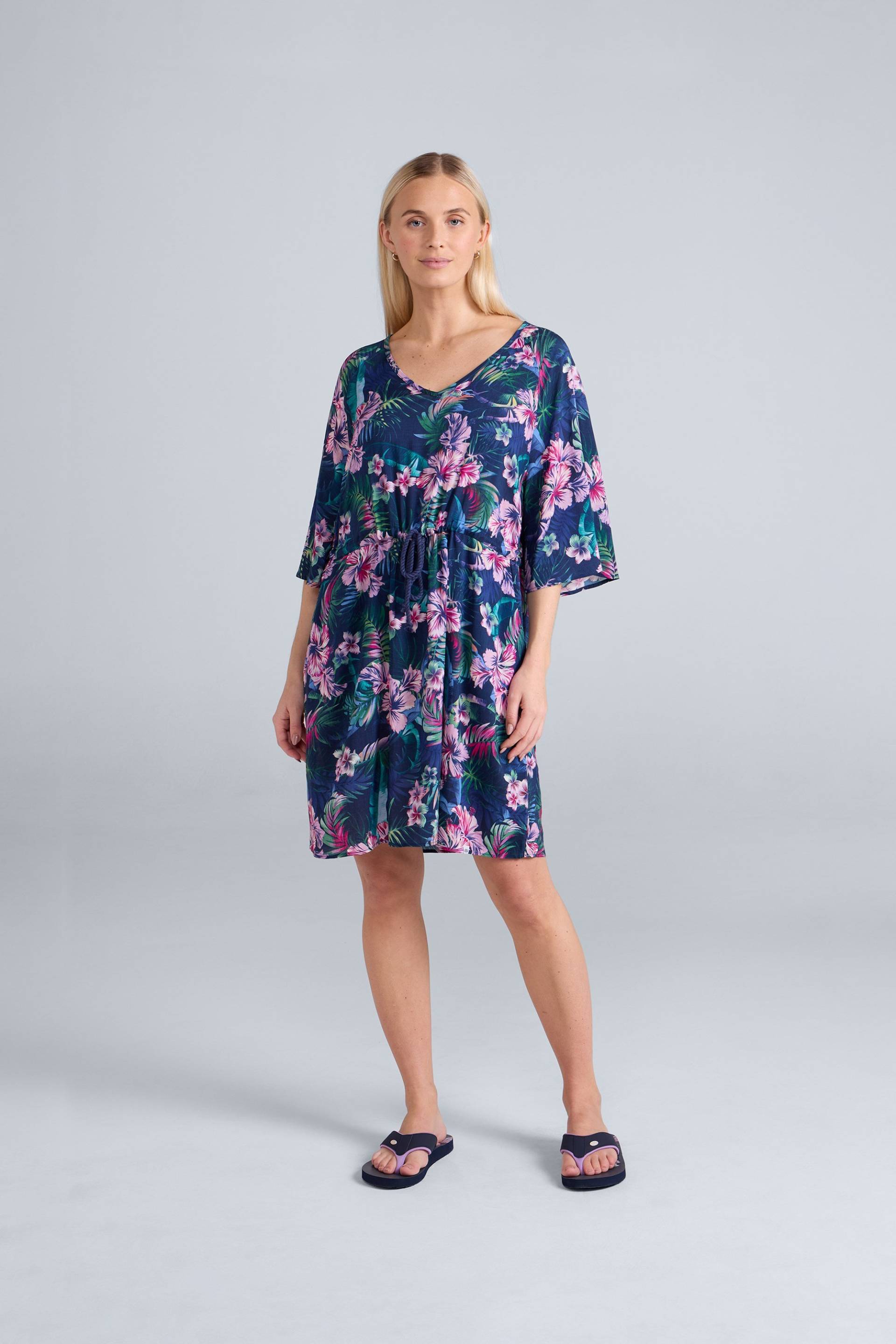 Jasmine Damen Kaftankleid - Dark Blau von Animal