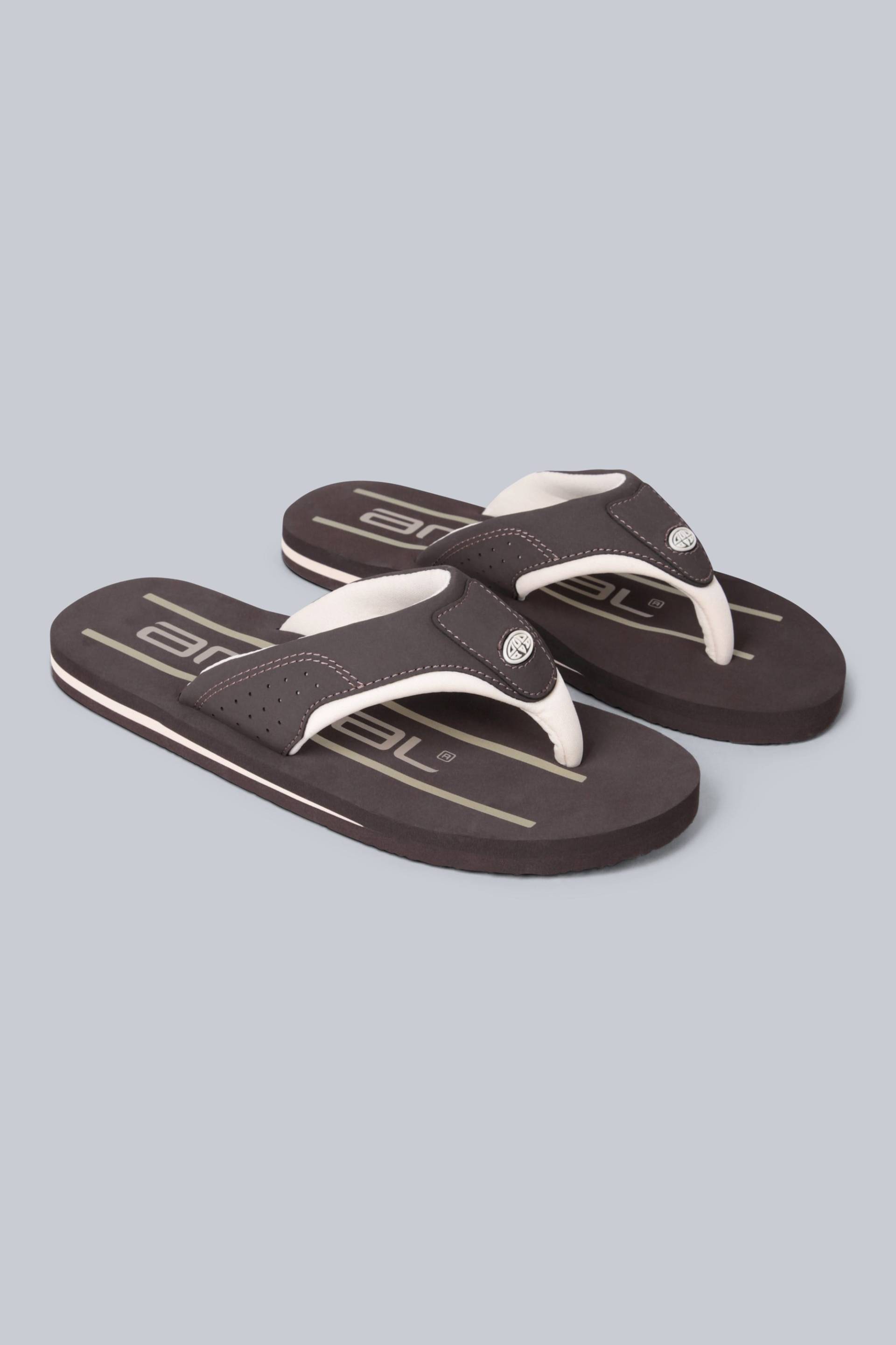 Jekyl Herren-Flip-Flops mit Logo - Braun von Animal