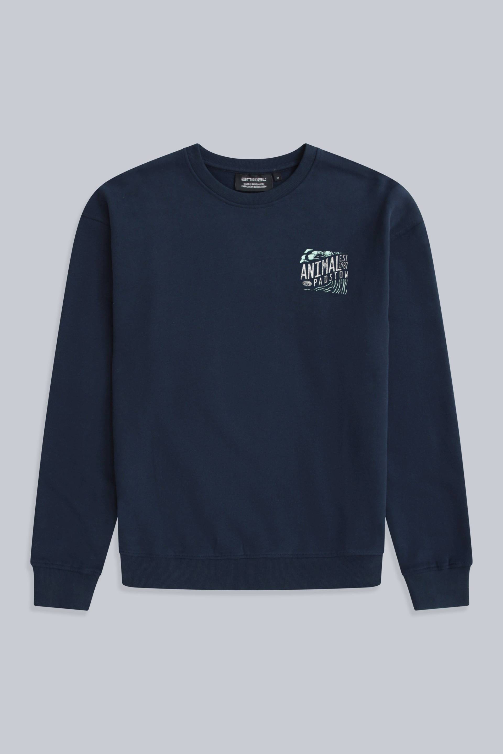 Jonah Herren Padstow Sweatshirt - Marineblau Jonah Herren Padstow Sweatshirt - Marineblau von Animal