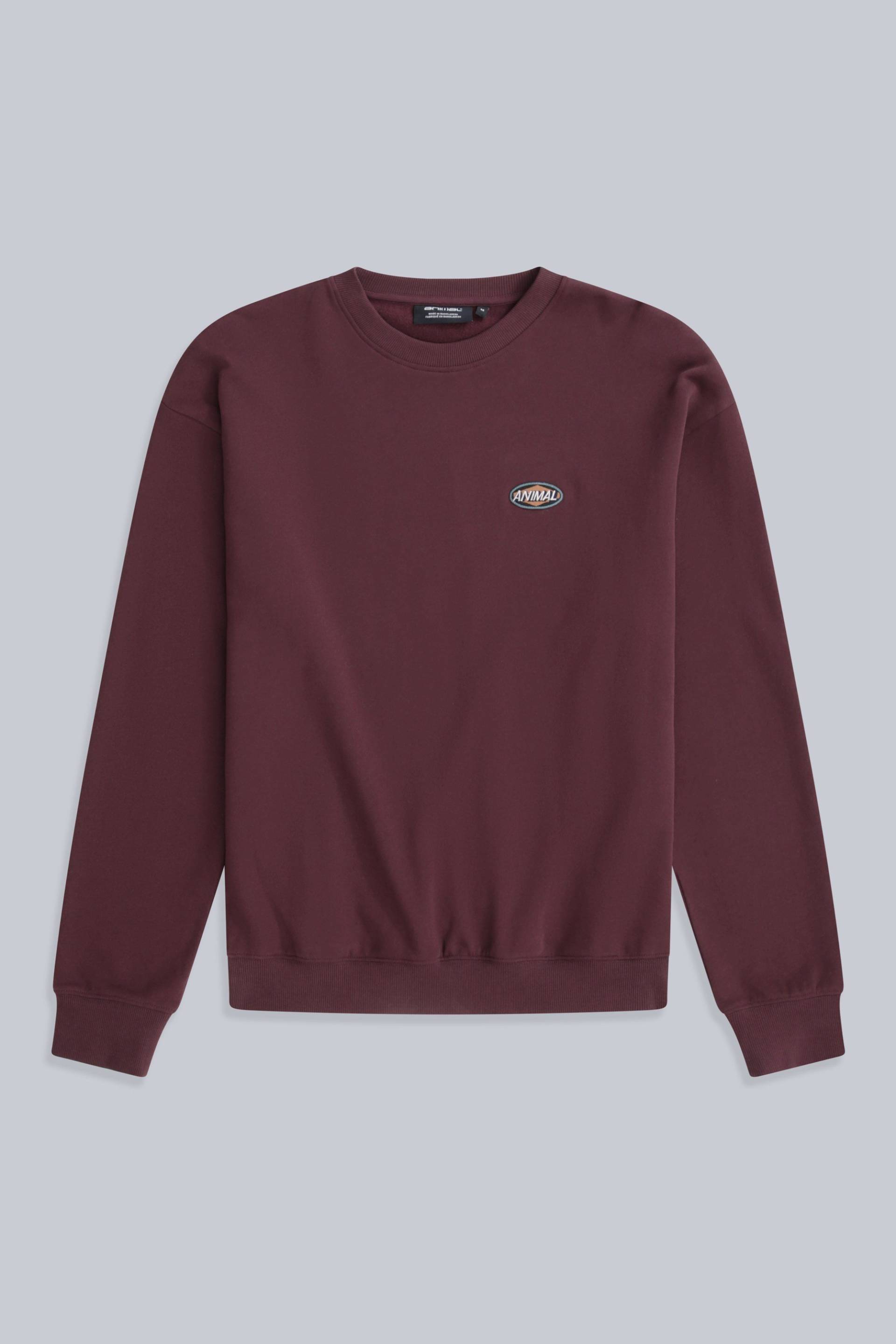 Jonah Herren Sweatshirt - Burgunderrot Jonah Herren Sweatshirt - Burgunderrot von Animal