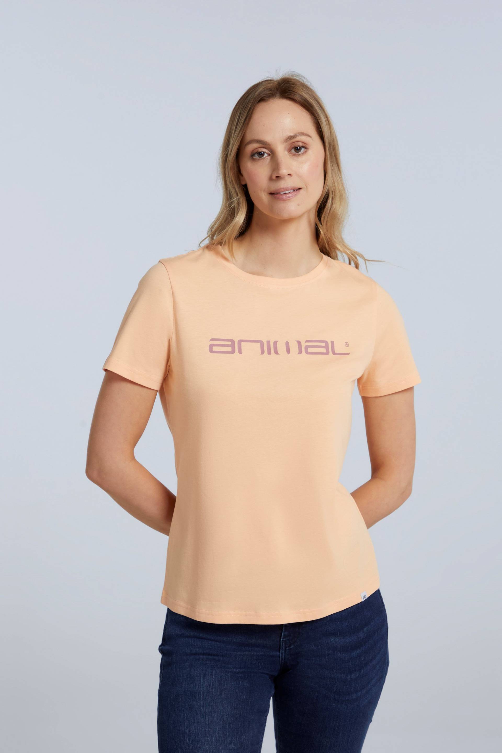 Marina Bio-Baumwoll Damen T-Shirt mit Logo - Orange von Animal