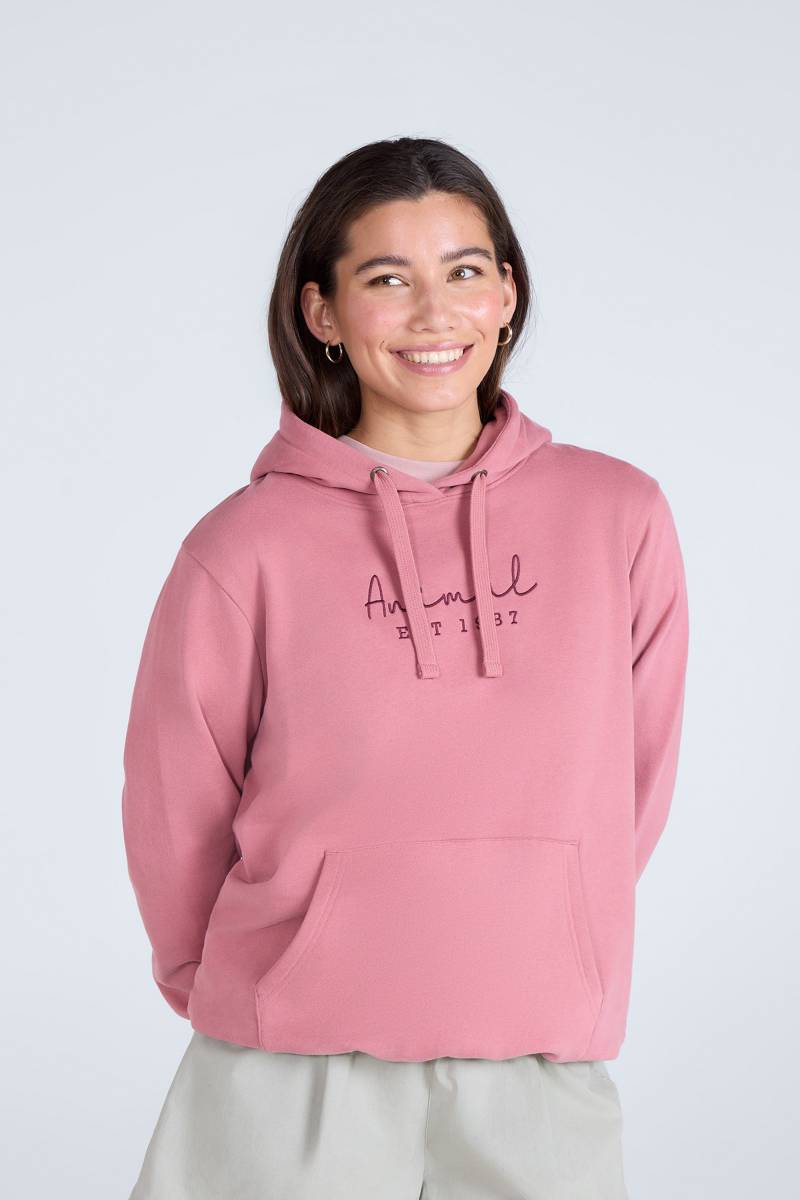 Maya Damen Kapuzenpulli - Dunkel-Pink von Animal